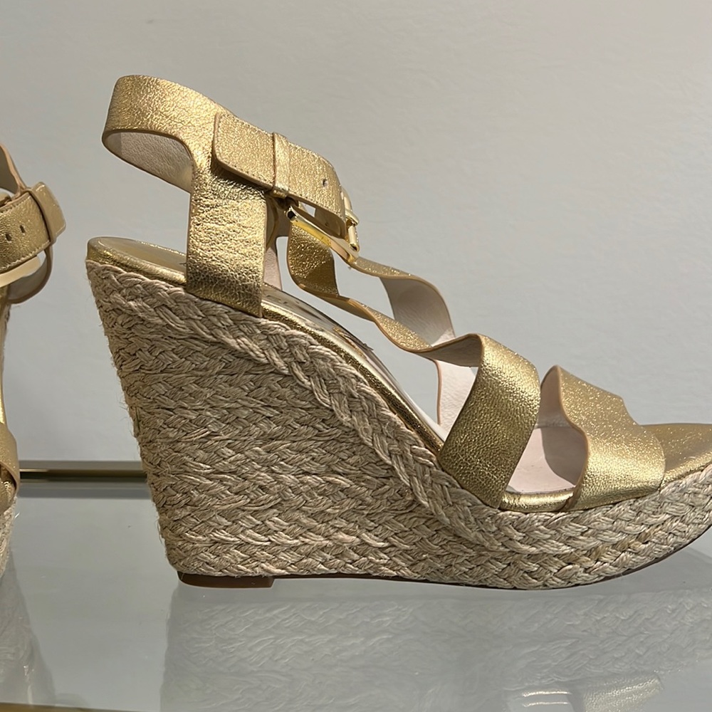 Michael Kors gold wedge!